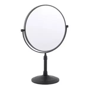 스탠드 양면 화장 거울 엔틱블랙 탁상 메이크업