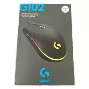 로지텍 G102IC LIGHTSYNC 2세대 유선 게이밍 마우스 블랙 벌크 박스X