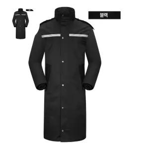 낚시 우비 비옷 롱코트 배달 방풍 방수 남여공용 블랙