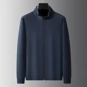 남성용 캐주얼 가을 맨투맨 빅사이즈 하이넥 트레이닝 상의 와이드 오버핏 카디건 DUCHI3