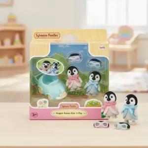 실바니안 패밀리 펭귄 듀오 붕붕카 세트 동물인형 피규어 자동차 미니어처 모형 장식 장난감