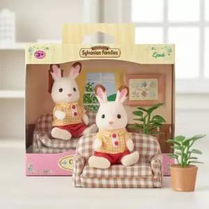 실바니안 패밀리 쵸콜릿토끼 아빠 소파 토끼인형 피규어 가구 미니어처 소품 장식 꾸미기