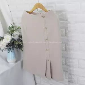 [쿨젠]gis_골드 버튼스커트.SOKH라인스커트,면접스커트,정장스커트,오피스룩,스판스커트