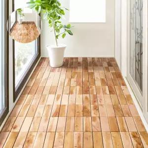 마호가니 원목 조립식 마루 바닥재 12P