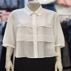 SOUP 세이브존07 7부 볼륨 카라 블라우스 OC4SSR1