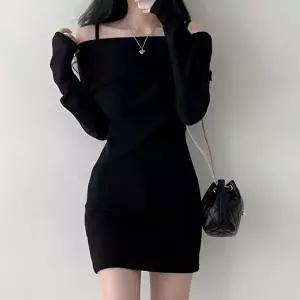 하객원피스 오프숄더 골지 여리여리 숏 원피스 모임룩 파티룩