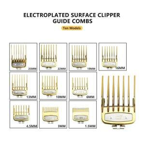 Wahl Kemei 트리머 용 8/10pcs 헤어 클리퍼 제한 가이드 빗 범용 이발사 도구
