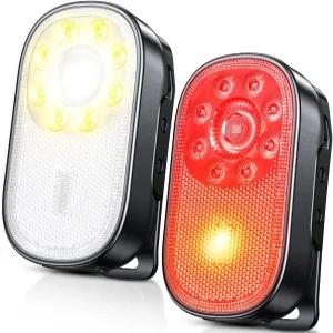 Cuvccn 500LM 초밝은 미니 EDC 손전등 충전식 상업용 스트로브 라이트 러너를 위한 10가지 모드 러닝 걷기