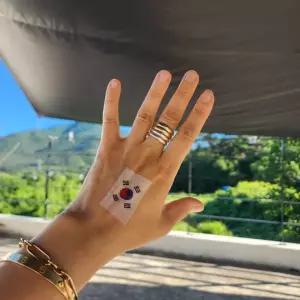 응원 스포츠 타투스티커 스티커 축구 태극기