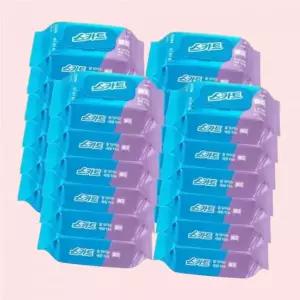 스카트 잘 닦이는 세정티슈 캡형 80매 x24개 4447530