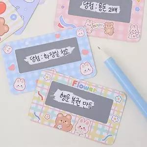 스크래치카드 스크래치복권카드 복권카드 80개입 컬러 풍선카드 행운복권