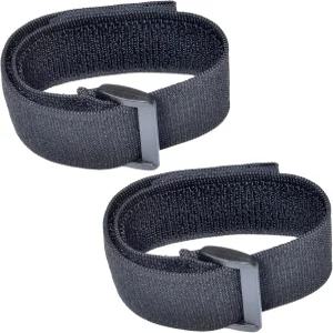 범용 실리콘 가죽 나일론 홀스터 케이스용 조절 가능한 탄성 암밴드 스트랩 번들(블랙 2개)