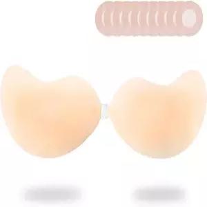 해시모어 스티키 브라 초박형 실리콘 여성용 스트랩리스 푸시업