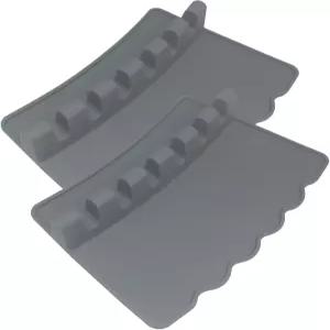 치스테퍼 2팩 실리콘 페인트 브러시 홀더 정리함 대형 스탠드 받침대 수채화 오일 아크릴 6개 슬롯 포함