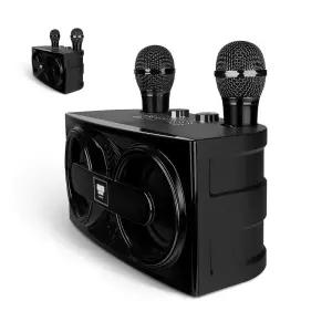 무선 블루투스 스피커 듀얼 마이크 가정용 노래방