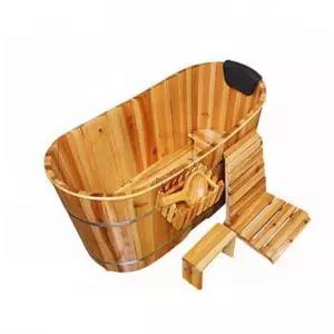 이동식 간이 원목 편백나무 욕조 히노끼 펜션 노천탕