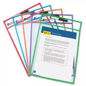 LER0477 쓰고지우는 투명포켓 5개 보드판