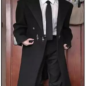 하프 가을 건달 잉글리시 기장 오버핏 트렌치코트 남자하프코트 ible3