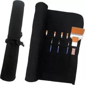 재미있는 라이브 페인트 브러시 홀더 아트 용품 아티스트 및 보관 정리함 롤업 케이스 백 아크릴 오일