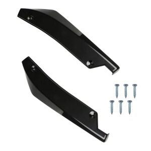 GAOLAOSY 2PCS 자동차 후방 범퍼 카나드 디퓨저 보호기, 충돌 방지 측면 펜더 스커트 범퍼 립 스플리터, 자동차 스포일러 바디 가드 보호기, 범용 자동차 외장 장식 키트(블랙)