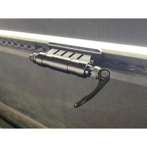 L-트랙용 자전거 포크 마운트 | 액슬 어댑터 및 퀵 릴리스 꼬치 포함 | 테슬라 사이버트럭, 트레일러 또는 카고 밴 L-트랙 레일과 호환 | 자전거 운송을 위한 최적화된 솔루션