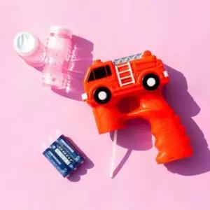 경찰소방 5구 비눗방울 장난감 총 비누방울 버블건