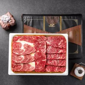 [담소한우] 1등급 한우 채반선물세트 1kg (등심/채끝)