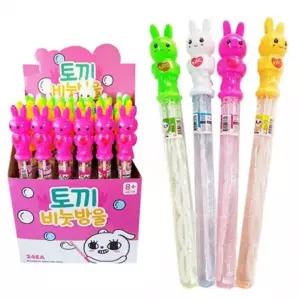 1000 토끼 비눗방울 스틱비누방울놀이 어린이집유치원초등학교 학원교회 어린이날선물 단체선물 24개입