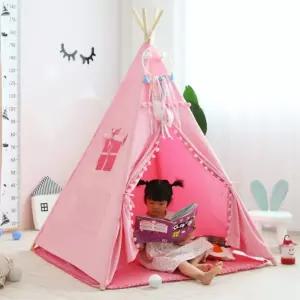 RR 핑크하우스 인디언 티피텐트 유아 어린이 미니 텐트 놀이방