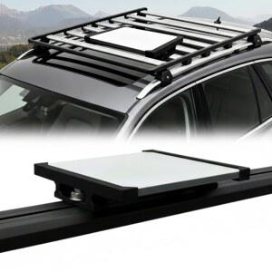 T-슬롯 크로스바 u2013 노드릴 브래킷 어댑터용 스타링크 미니 마운팅 키트, RV, 자동차 및 SUV용 T-트랙 루프 랙에 빠르게 설치(T-슬롯 전용, 풀 랙 아님)(블랙)