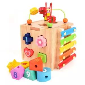 RR 익사이팅 코스터 (실로폰 꿰기 블록 시계) 놀이