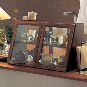 찬장 원목 레트로 홈카페 엔틱 미니찬장 커피장 주방