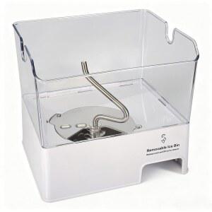 ColleRain WPW10347093 월풀 아이스 버킷 교체품과 호환되는 탈착식 아이스 통, W10347093 월풀 냉장고 아이스 빈용 아이스 메이커 어셈블리