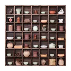 빈티지 원목 대형 찬장 엔틱그릇장 찻장 미니 선반장