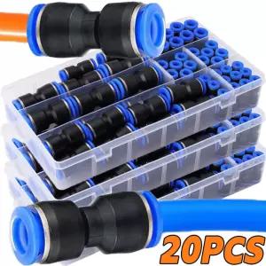 4/6/8/10/12mm 공압 피팅 파이프 커넥터 튜브 에어 스트레이트 퀵 물 호스 연결 정원 관수