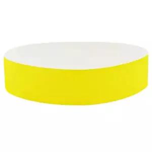 입장권팔찌 종이티켓 손목띠 밴드 노랑 100개