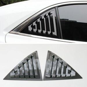 2011-2015 쉐보레 말리부용 CYAuto 신형 2pcs 레이싱 리어 쿼터 윈도우 루버 (글로스 블랙)