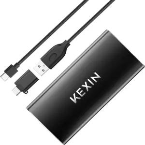 KEXIN 256GB 외장 SSD 하드 드라이브 USB 3.1 Type-c 휴대용 솔리드 스테이트 256G PC Mac Android 게임