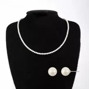 데일리 스와 우아한 진주장식 포인트 펜던트목걸이 알러지방지 귀걸이 완성도높은