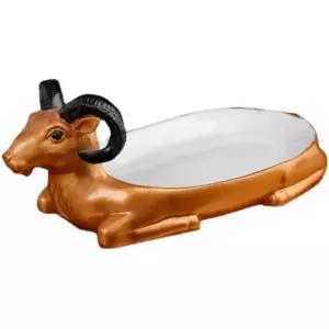 육회 트레이 동물모양 플레이팅 한우 황소자리 서빙 접시 데코