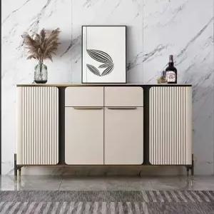 높은 거실장 TV다이 선반 현관 콘솔장 템바보드 하이타입 수납장 원목