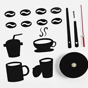 [RIZPICK]diy 붙이는 벽시계 블랙 붙이는벽시계 붙이는시계