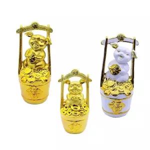 [RIZPICK](3몰) 돈방석 황금돼지 저금통 인테리어소품 장식소품 복주머니