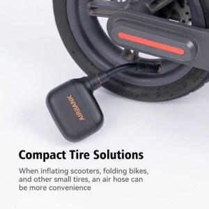 호환 AS100 사이클링 액세서리 용 Airbank 연장 튜브 자전거 자전거 펌프 에어 호스 밸브 어댑터