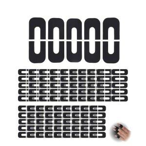 Geynow 200PCS 손가락용 매니큐어 프로텍터, 네일 페인팅용 네일 테이프, 손가락 보호대 차단 스티커의 U자형 필링