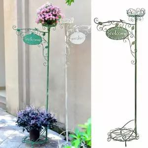 웰컴 철제 조경 간판 화분 장식품 현관 거는 푯말
