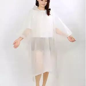 [하프클럽/]레인데이 판초 우비(화이트) 남녀공용 우의