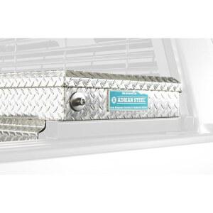 리얼트럭 백랙 하드웨어 키트 사용 가능 / 21인치 공구함, 검은색, 드릴 없음 | 30123TB | 2015-2025 포드 F-150, 2022-2025 포드 F-150 라이트닝 장착