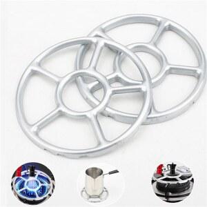 두꺼운 홀더 가스 쿠커 지원 랙 캐스트 스테인레스 철 스토브 링 열 기관총 검은 팬 냄비 감속기 주방 용품