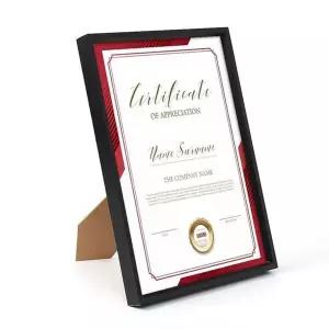 [RIZPICK]탁상용액자 모던라인 입체 상장액자(A4) (블랙) GWM